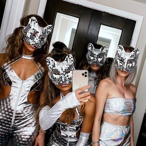 Disco Kitty Mirror Mask✨🪩🐱